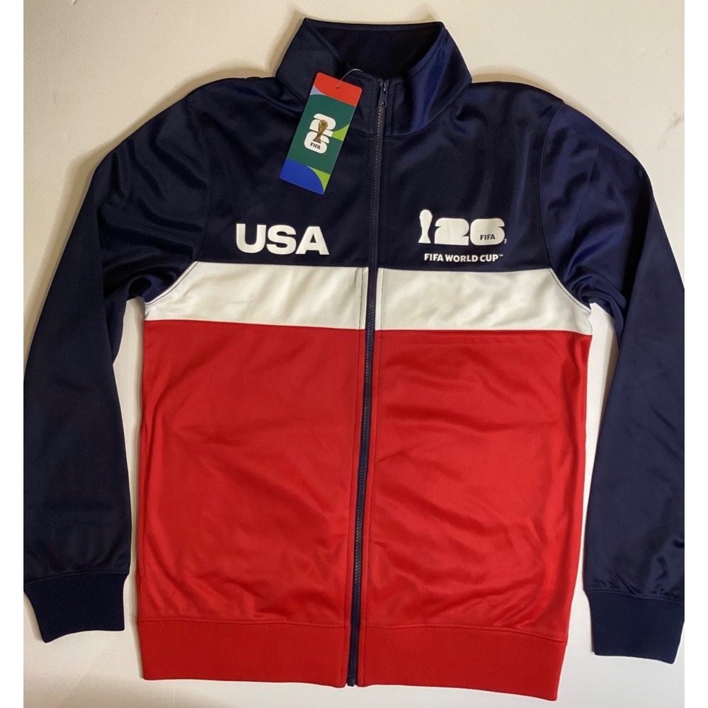 FIFA World Cup 2026 USA Soccer Track Jacket Men's Medium Officially Licensed NWT